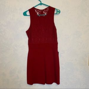 Express Lace Red Dress